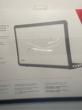 Clear/Black Protective Shell Case for Tablet/Laptop - 13-inch MacBook Air